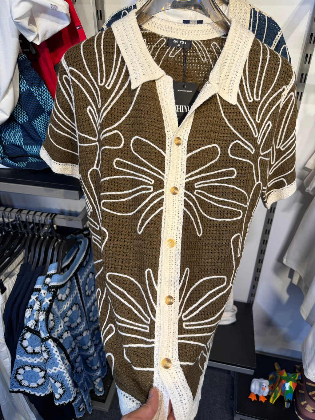 Floral Knit Series Brown