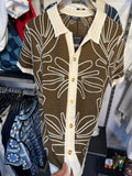 Floral Knit Series Brown