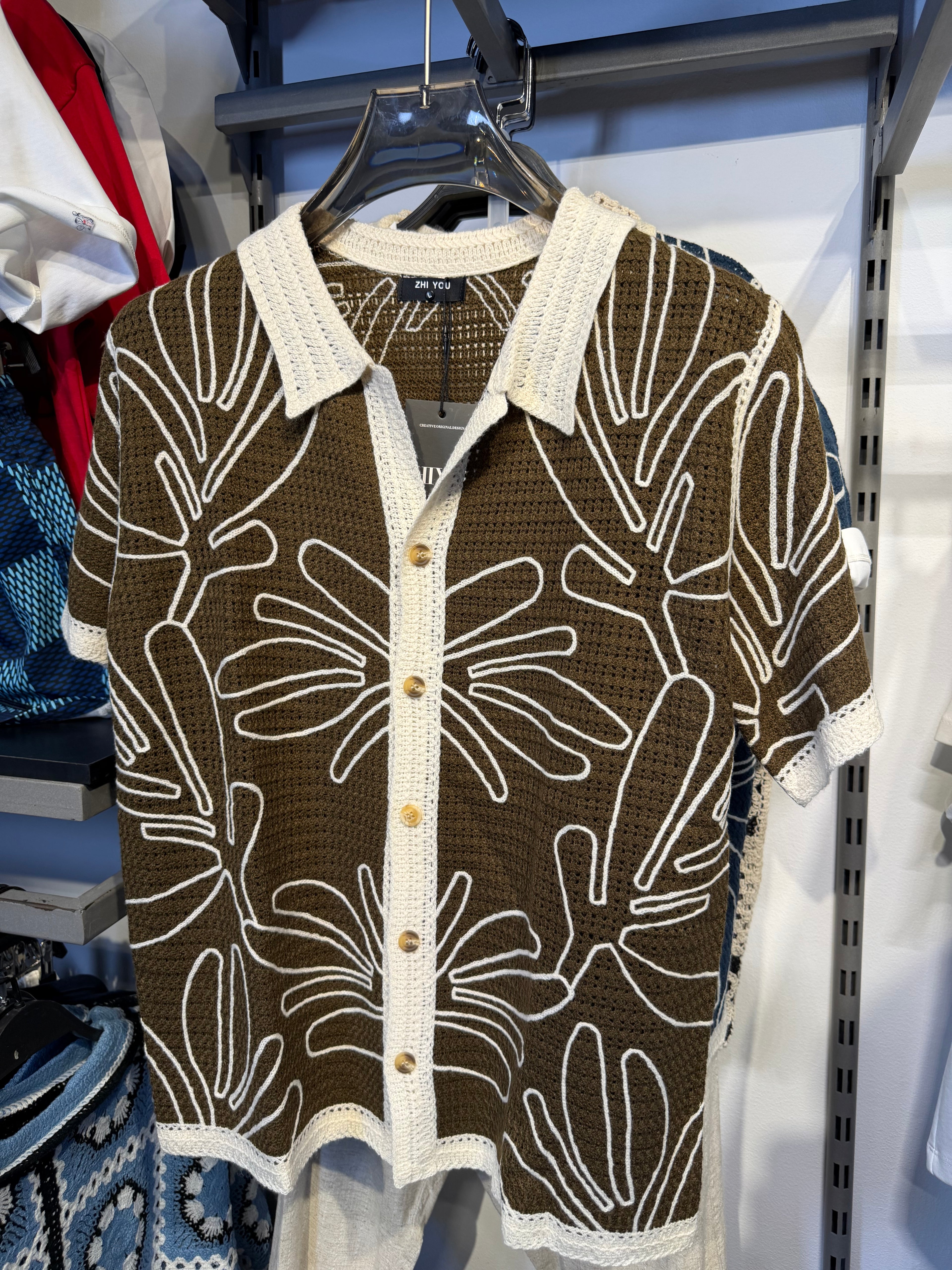 Floral Knit Series Brown