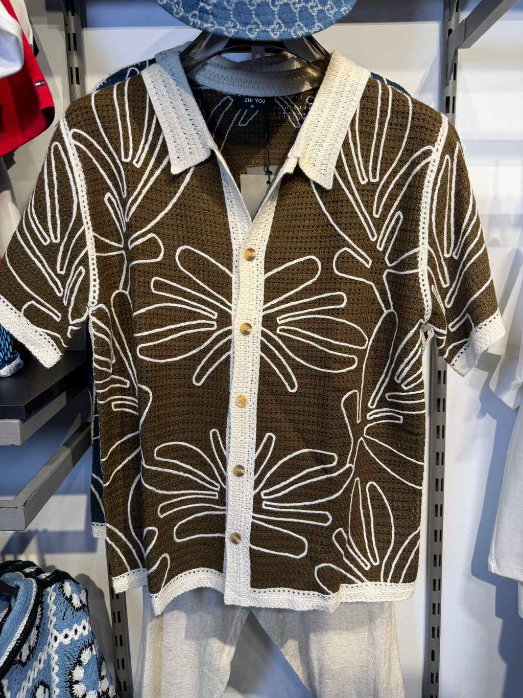 Floral Knit Series Brown