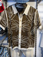 Floral Knit Series Brown
