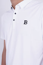 Balmain Men's Short-Sleeve Logo Polo Shirt – Athletic Luxury Edition