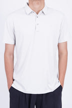 Armani Men's Short-Sleeve Logo Polo Shirt Gray – Essential Luxury Collection