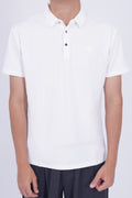 Armani Men's Short-Sleeve Logo Polo Shirt White – Essential Luxury Collection