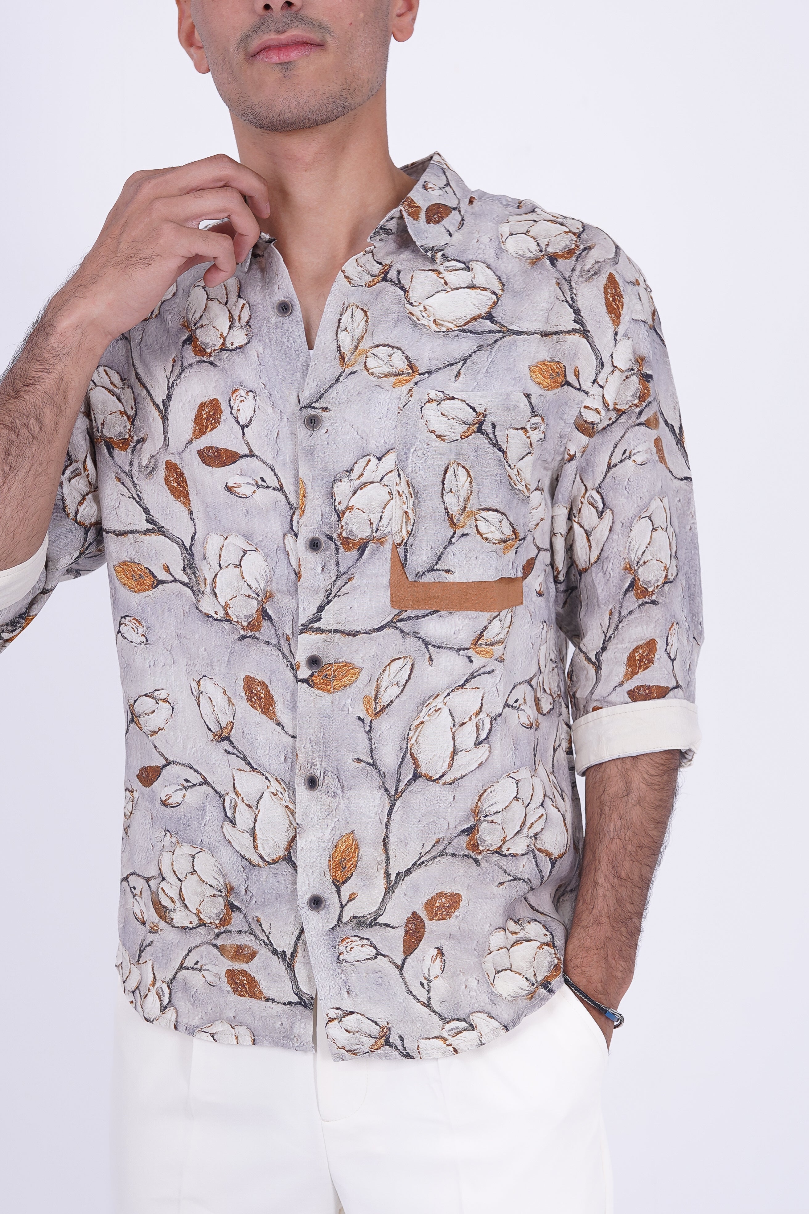Magnolia Lithograph Textured Shirt