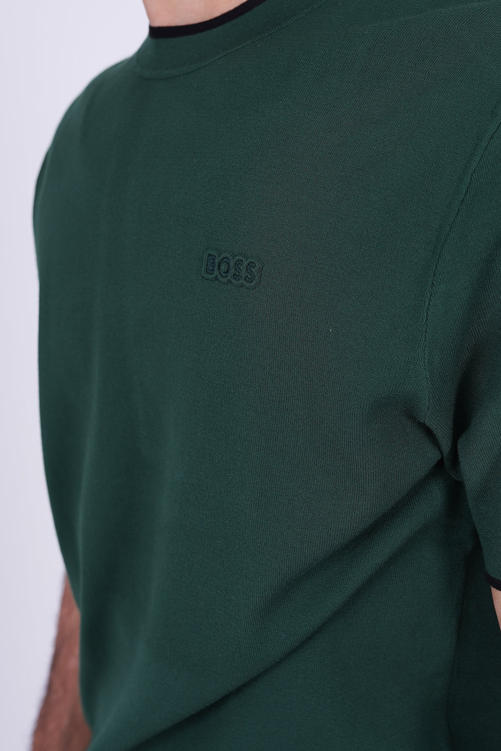 BOSS Knitted Slim-Fit T-Shirt