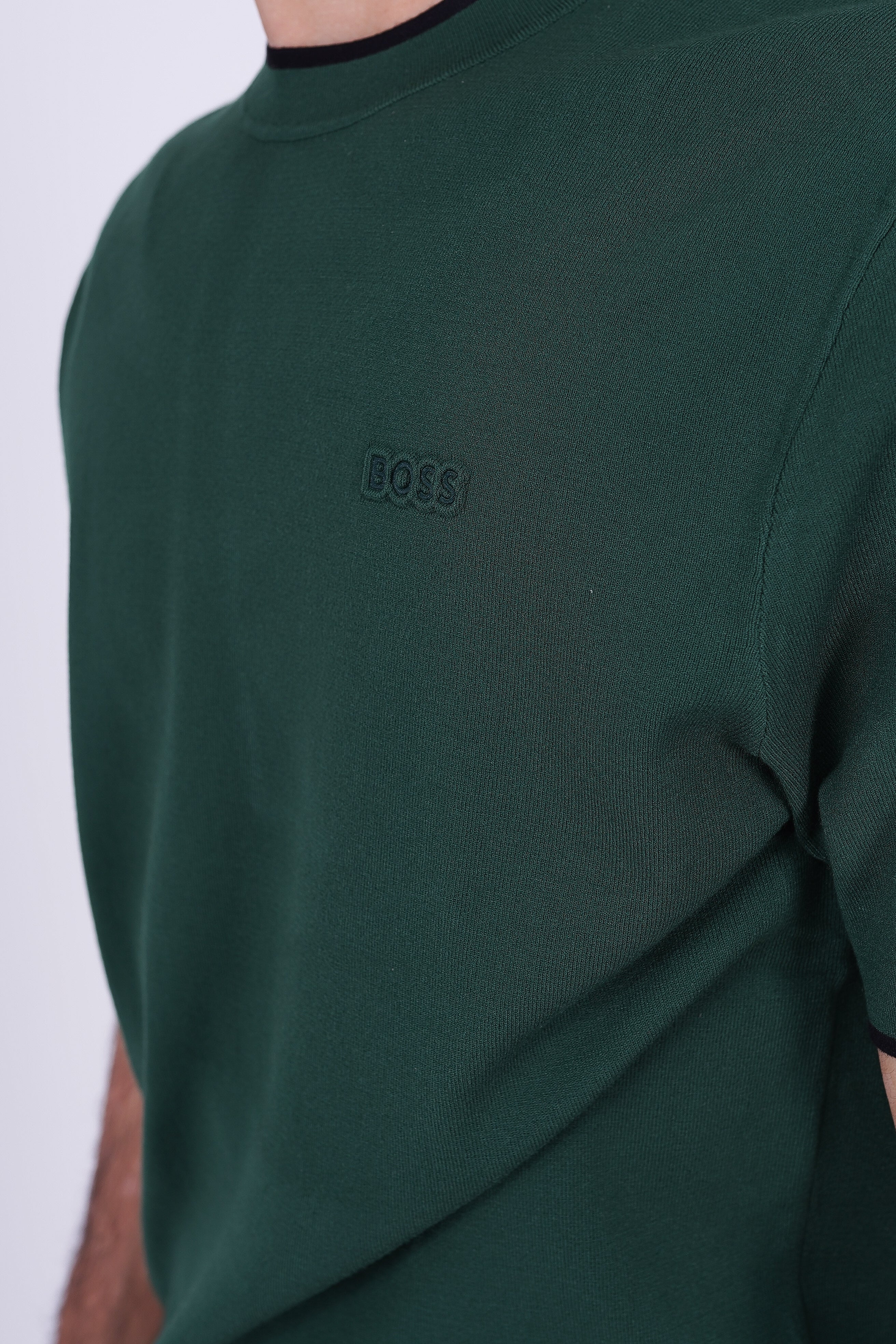 BOSS Knitted Slim-Fit T-Shirt