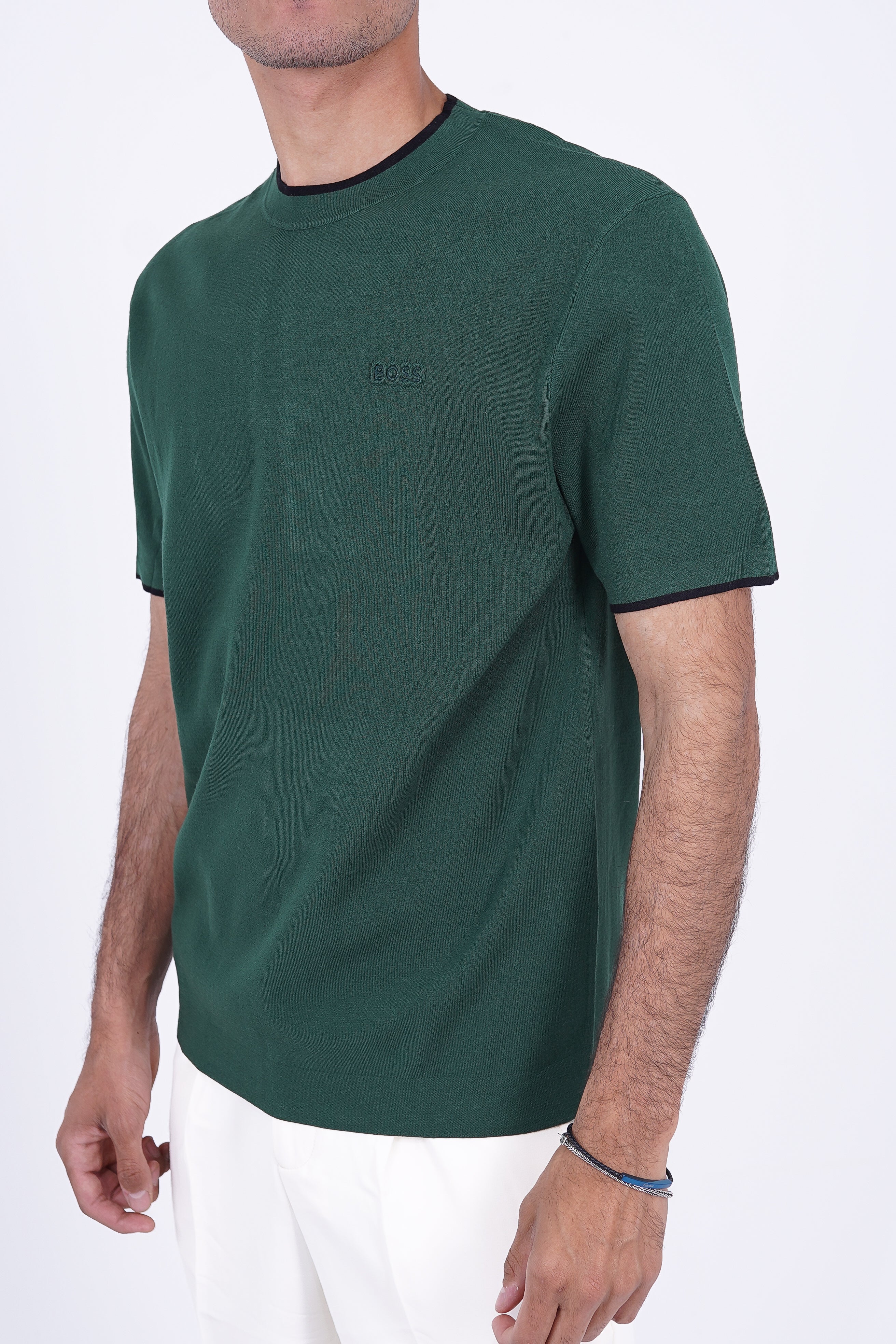 BOSS Knitted Slim-Fit T-Shirt