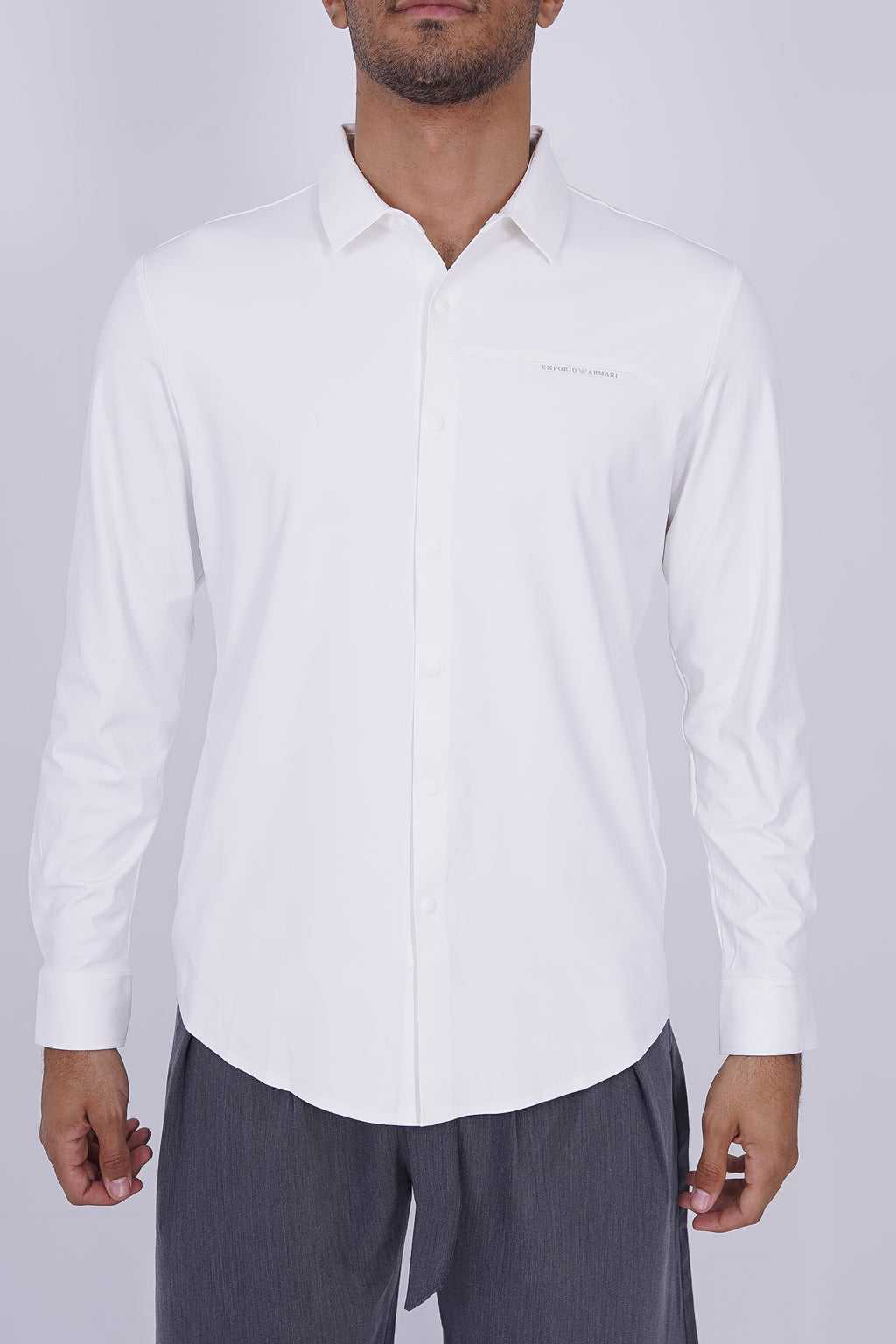Emporio Armani Tech-Stretch Long Sleeve Shirt