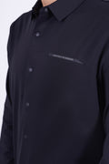 Emporio Armani Tech-Stretch Long Sleeve Shirt Black