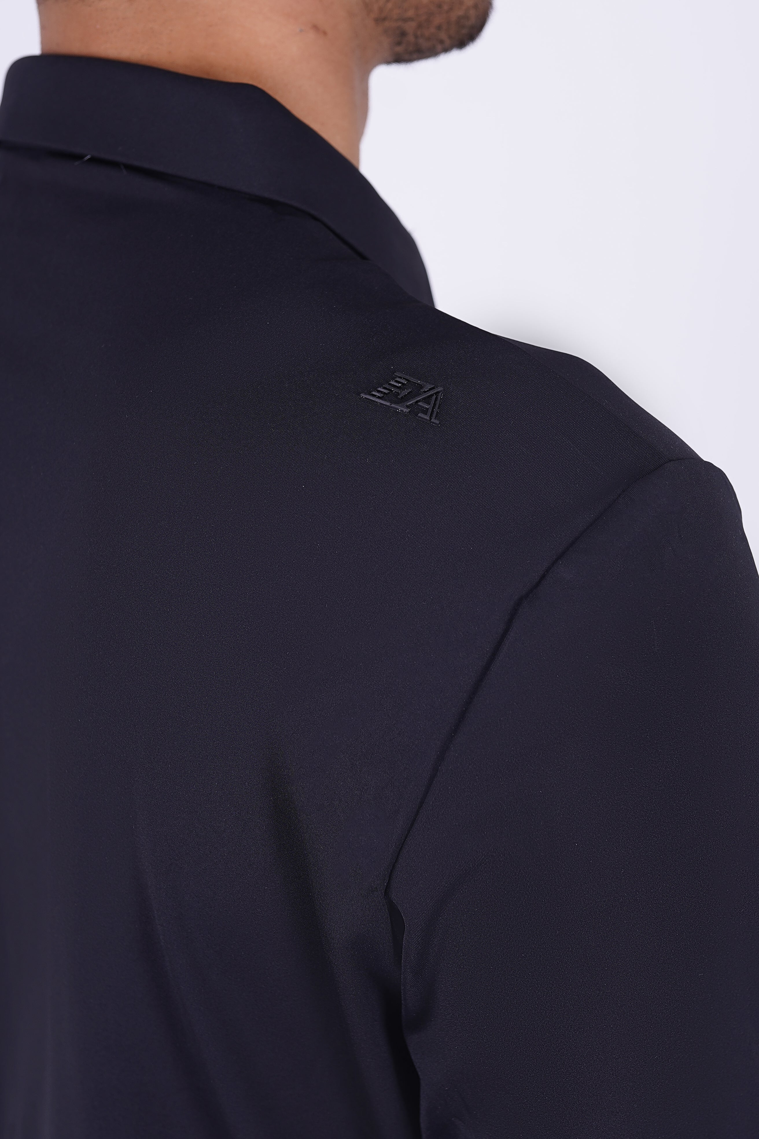 Emporio Armani Tech-Stretch Long Sleeve Shirt Black