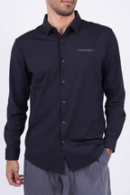 Emporio Armani Tech-Stretch Long Sleeve Shirt Black
