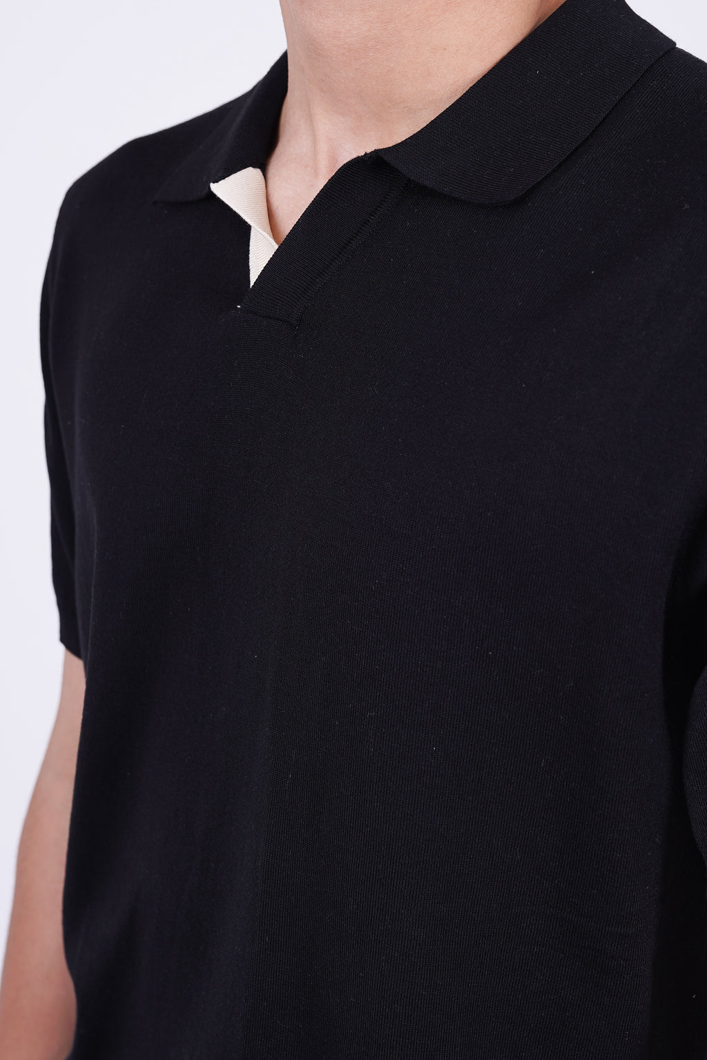 Loro Piana Men's Knitted Polo (black)