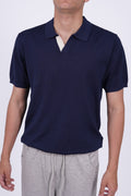 Loro Piana Men's Knitted Polo (navy)