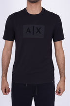 Armani Exchange Men’s 3D Logo Crew Neck T-Shirt Black – Premium Casual Essentials