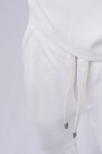 The Relaxed Piqué Lounge Set White